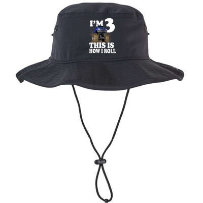 I'm 3 This Is How I Roll Monster Truck Bucket Hat