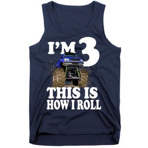 I'm 3 This Is How I Roll Monster Truck Tank Top