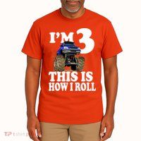 I'm 3 This Is How I Roll Monster Truck Tall T-Shirt