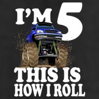 I'm 5 This Is How I Roll Monster Truck Cool Comfort Performance Bucket Hat