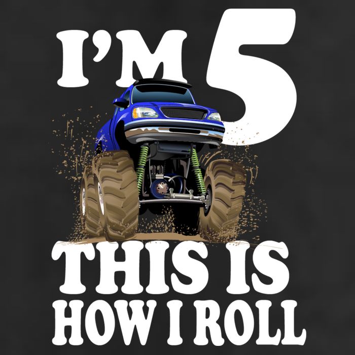 I'm 5 This Is How I Roll Monster Truck Cool Comfort Performance Bucket Hat