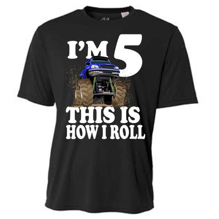 I'm 5 This Is How I Roll Monster Truck Cooling Performance Crew T-Shirt