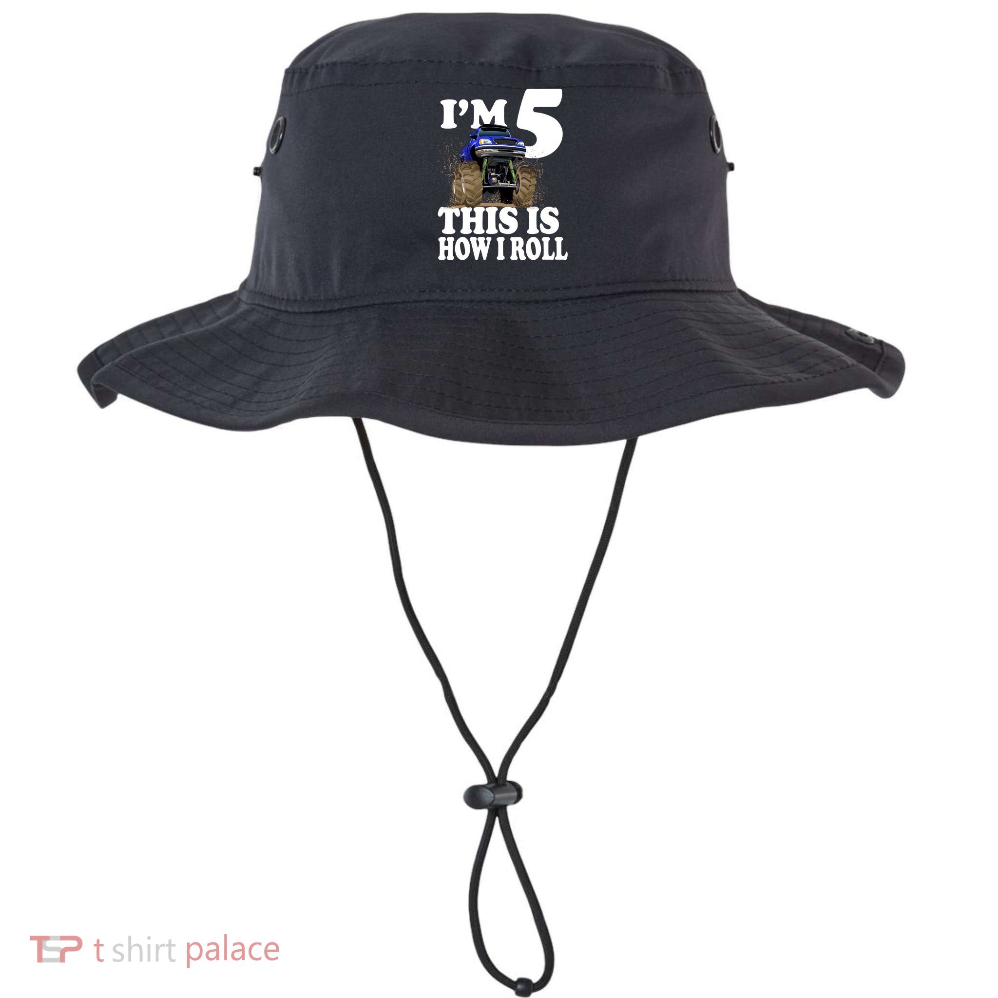 I'm 5 This Is How I Roll Monster Truck Bucket Hat