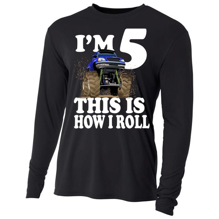 I'm 5 This Is How I Roll Monster Truck Cooling Performance Long Sleeve Crew