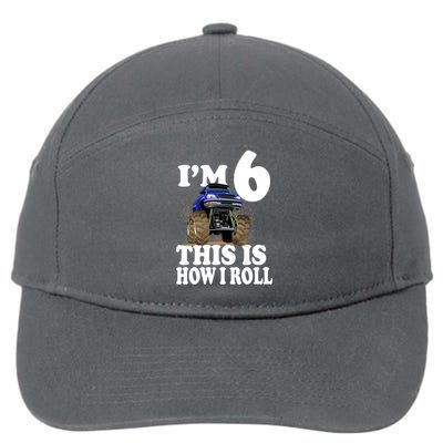 I'm 6 This Is How I Roll Monster Truck 7-Panel Snapback Hat