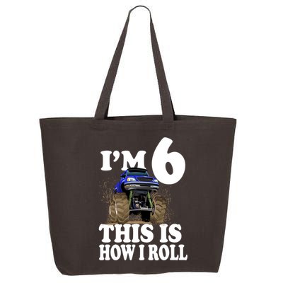 I'm 6 This Is How I Roll Monster Truck 25L Jumbo Tote