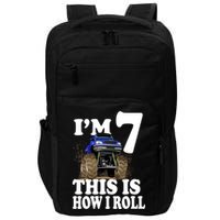 I'm 7 This Is How I Roll Monster Truck Impact Tech Backpack