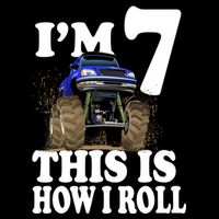 I'm 7 This Is How I Roll Monster Truck Impact Tech Backpack
