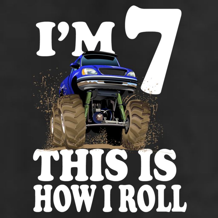 I'm 7 This Is How I Roll Monster Truck Adult Drive Performance Visor