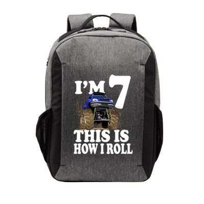 I'm 7 This Is How I Roll Monster Truck Vector Backpack