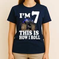 I'm 7 This Is How I Roll Monster Truck T-Shirt