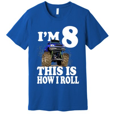 I'm 8 This Is How I Roll Monster Truck Premium T-Shirt