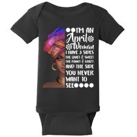 I'm A April Woman Cute Birthday Baby Bodysuit