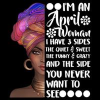 I'm A April Woman Cute Birthday Baby Bodysuit