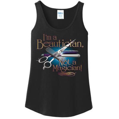 I'm a Beautician Not a Magician Hairdresser Ladies Essential Tank