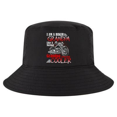 I'm A Biker Grandpa Except Much Cooler Cool Comfort Performance Bucket Hat