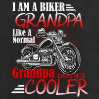 I'm A Biker Grandpa Except Much Cooler Cool Comfort Performance Bucket Hat