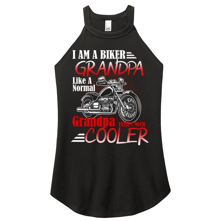 I'm A Biker Grandpa Except Much Cooler Women's Perfect Tri Rocker Tank