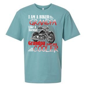 I'm A Biker Grandpa Except Much Cooler Sueded Cloud Jersey T-Shirt