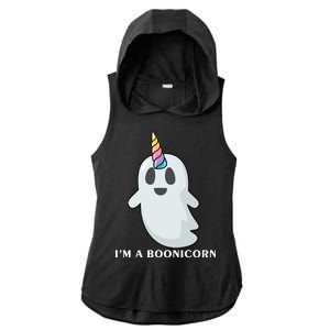 I'm A Boonicorn Funny Ghost Ladies PosiCharge Tri-Blend Wicking Draft Hoodie Tank