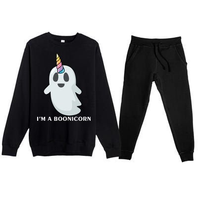 I'm A Boonicorn Funny Ghost Premium Crewneck Sweatsuit Set