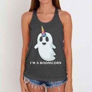 I'm A Boonicorn Funny Ghost Women's Knotted Racerback Tank