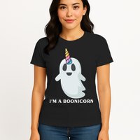 I'm A Boonicorn Funny Ghost Womens T-Shirt