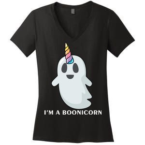 I'm A Boonicorn Funny Ghost Women's V-Neck T-Shirt