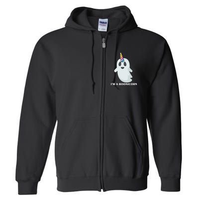I'm A Boonicorn Funny Ghost Full Zip Hoodie