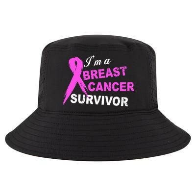 I'm A Breast Cancer Survivor Cool Comfort Performance Bucket Hat