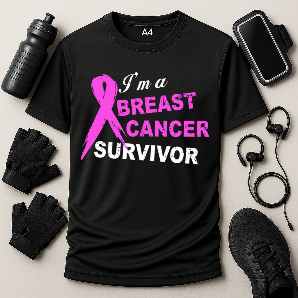 I'm A Breast Cancer Survivor Cooling Performance Crew T-Shirt