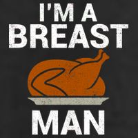 I'm A Breast Man Turkey 7 Panel Mesh Trucker Snapback Hat