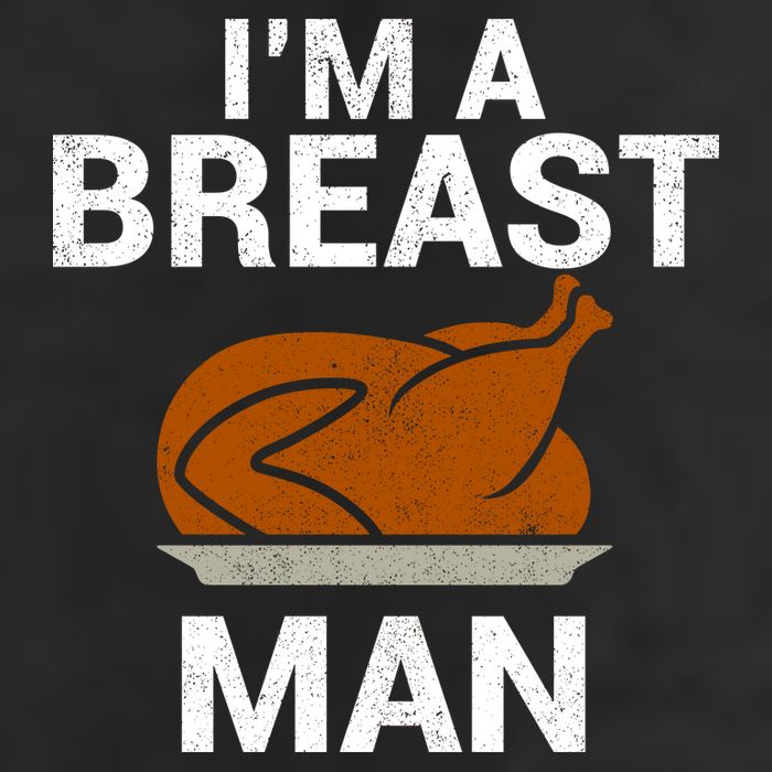 I'm A Breast Man Turkey 7 Panel Mesh Trucker Snapback Hat