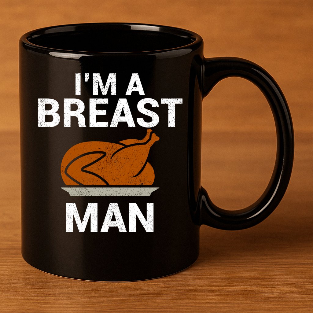 I'm A Breast Man Turkey 11oz C Handle Ceramic Mug