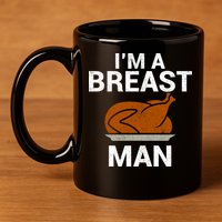I'm A Breast Man Turkey 11oz C Handle Ceramic Mug