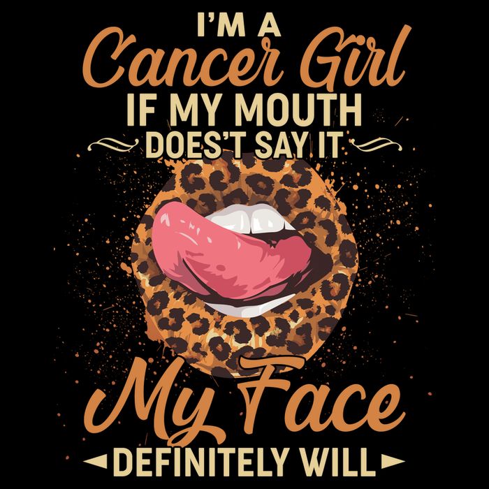 I'm a Cancer Girl If My Mouth Doesn't Say It My Face Definitely Will Bag
