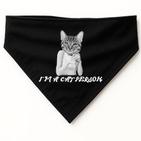 I'm A Cat Person USA-Made Doggie Bandana
