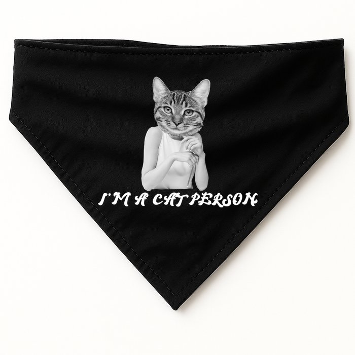 I'm A Cat Person USA-Made Doggie Bandana