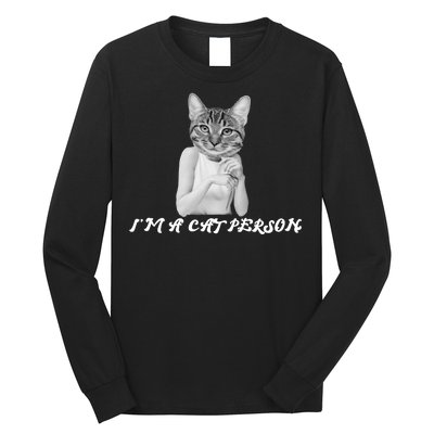 I'm A Cat Person Long Sleeve Shirt