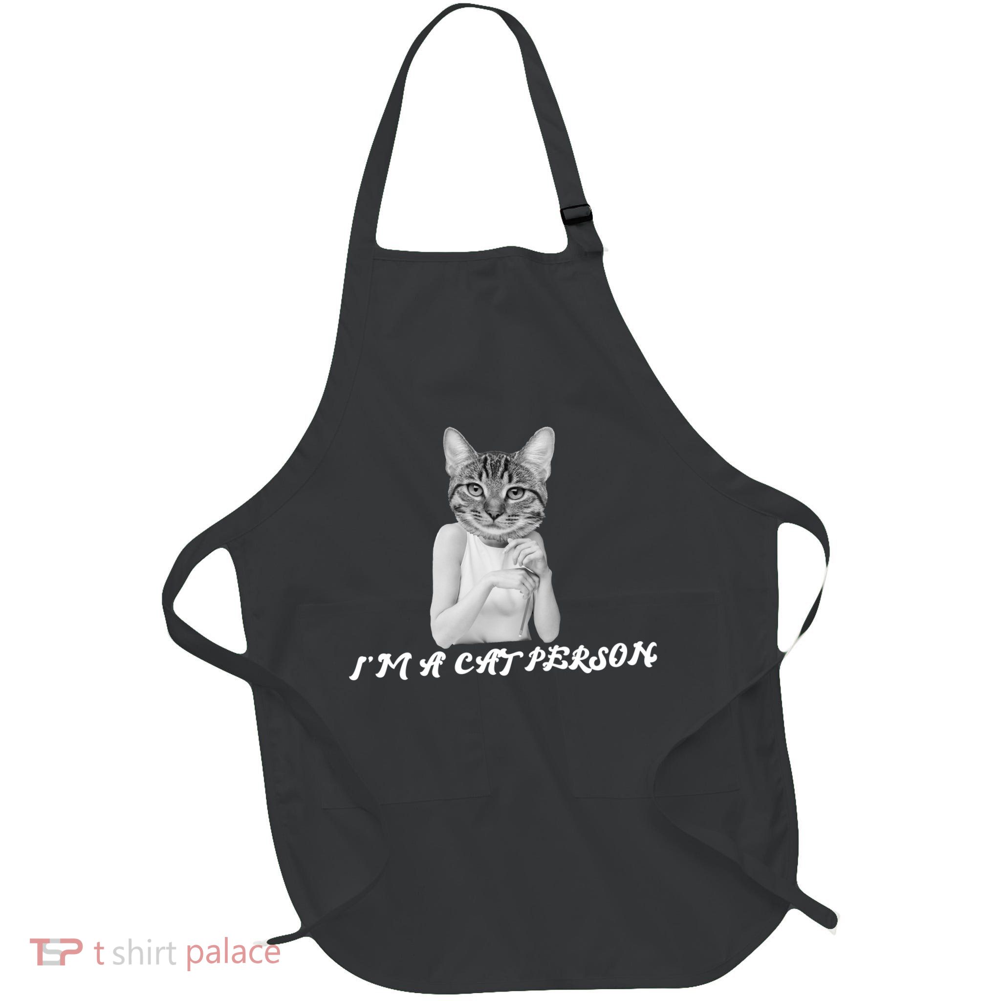 I'm A Cat Person Full-Length Apron With Pockets