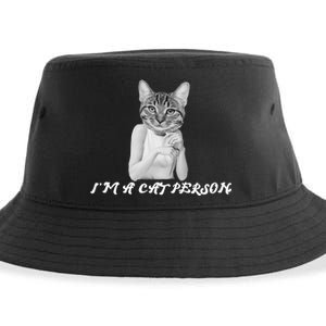 I'm A Cat Person Sustainable Bucket Hat