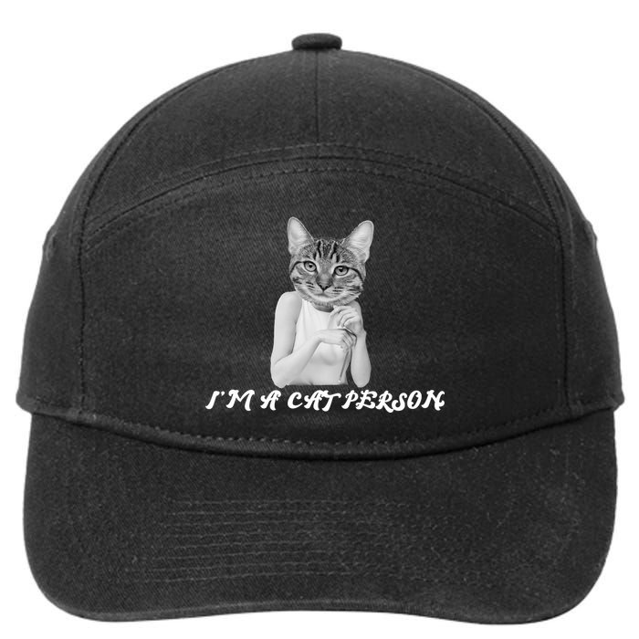 I'm A Cat Person 7-Panel Snapback Hat