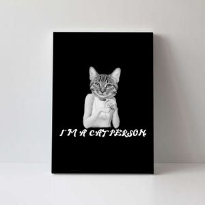 I'm A Cat Person Canvas