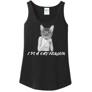 I'm A Cat Person Ladies Essential Tank