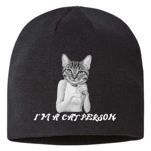 I'm A Cat Person Sustainable Beanie