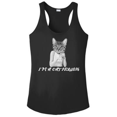 I'm A Cat Person Ladies PosiCharge Competitor Racerback Tank