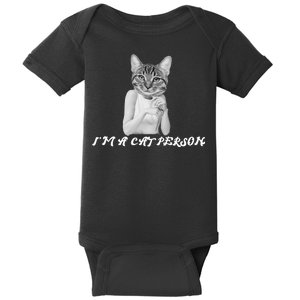 I'm A Cat Person Baby Bodysuit