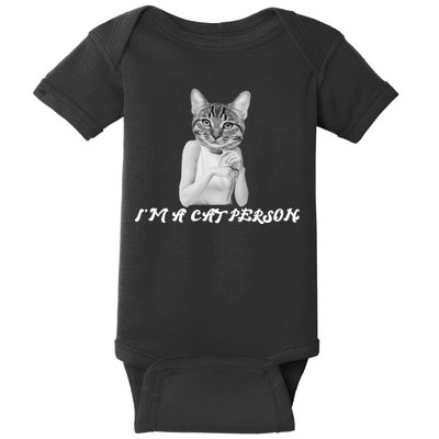 I'm A Cat Person Baby Bodysuit