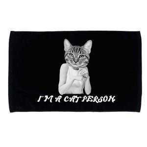 I'm A Cat Person Microfiber Hand Towel