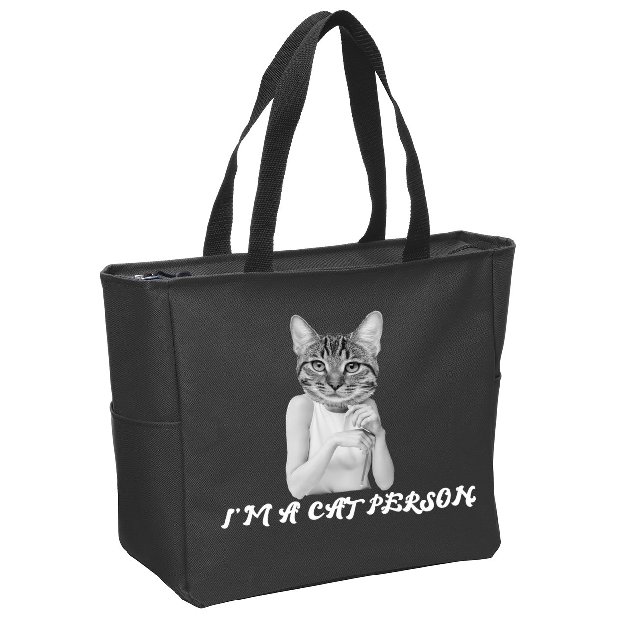 I'm A Cat Person Zip Tote Bag